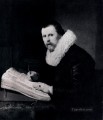 Young Man At His Desk portrait Rembrandt